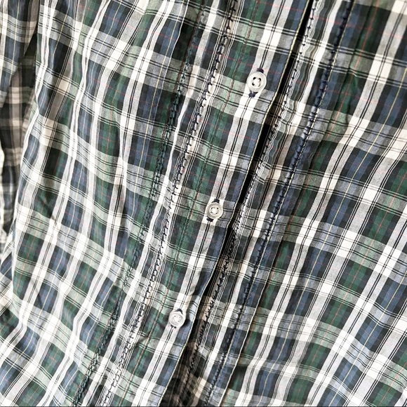 American Eagle Vintage Menswear Style Plaid Button Down 2 XS - Picture 6 of 11